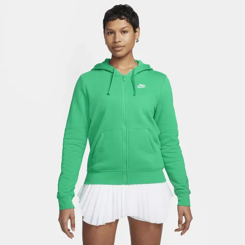 Nike Sportswear Club Fleece жіноча Full-Zip Толстовка з капюшоном колір зелений