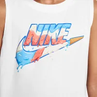 Nike Little дитячі Futura Ice Cream Tank колір білий