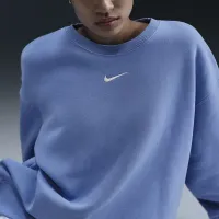 Nike Sportswear Phoenix Fleece женская оверсайз Crew-Neck свитшот синий