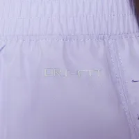 Nike Dri-FIT Sunny Swoosh Little дитячі 2-Fer шорти колір фіолетовий