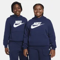 Nike Sportswear Club Fleece Big детские Толстовка с капюшоном (Extended Size) синий