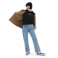 Футболка Vans Flying V оверсайз VN0A7YUTBLK1 -  Черная