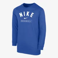 Nike Baseball Big детские (для мальчиков) Long-Sleeve футболка синий