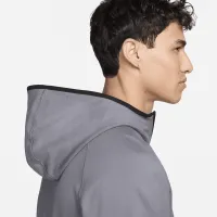 Nike Tech мужские Lightweight Knit Full-Zip Толстовка с капюшоном цвет серый