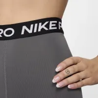 Nike Pro женская С высокой Талией 7/8 Mesh-Paneled лосины цвет серый