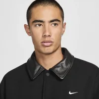 Nike Solo Swoosh чоловічі Wool Varsity Куртка колір чорний