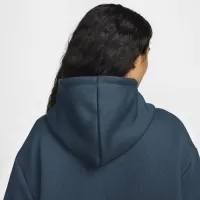 Nike Sportswear Tech Fleece женская оверсайз Толстовка с капюшоном синий