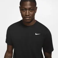 Nike Dri-FIT мужские Fitness футболка цвет черный