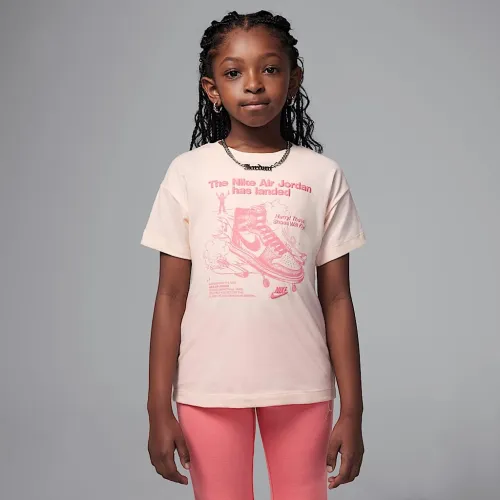 Nike Jordan Little детские Graphic футболка Pink