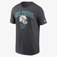 Miami Dolphins Helmet Essential чоловічі Nike NFL футболка колір сірий