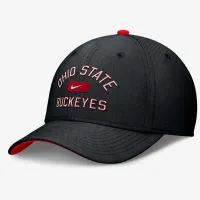 Ohio State Buckeyes Primetime Rise Swoosh мужские Nike Dri-FIT College Hat цвет черный