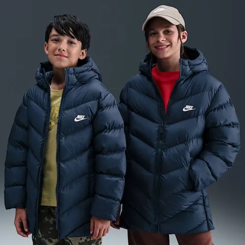 Nike Sportswear All Day Play Big дитячі Therma-FIT Loose-Fit Puffer Куртка блакитний