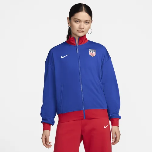USMNT Academy Pro женская Nike Dri-FIT Soccer Anthem Куртка синий