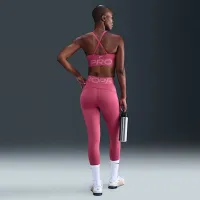 Nike Pro Sculpt женская С высокой Талией 7/8 лосины с карманамицвет фиолетовый