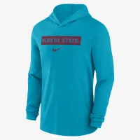 Florida State Seminoles Sideline мужские Nike Dri-FIT College Long-Sleeve Hooded Top цвет зеленый