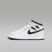 Nike Air Jordan 1 Mid Big детские Кроссовки цвет белый
