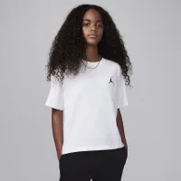 Nike Jordan MJ Brooklyn Essentials Big детские футболка цвет белый