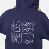 Nike Culture of баскетбольні Big дитячі оверсайз Pullover баскетбольні Толстовка з капюшоном блакитний