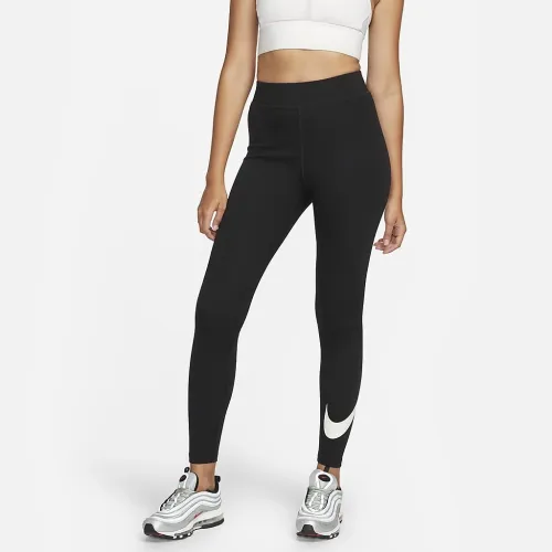 Nike Sportswear Classics жіноча З високою талією Graphic лосіни колір чорний