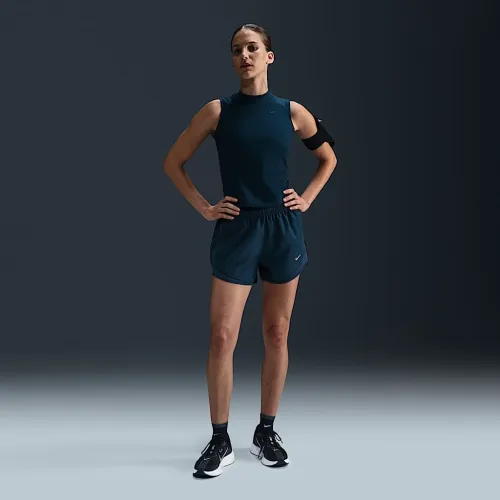 Nike Tempo женская Dri-FIT Mid-Rise Brief-Lined Running шорты синий