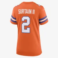 Patrick Surtain II Denver Broncos женская Nike NFL Game Football Jersey Orange
