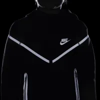 Nike Sportswear Tech Fleece Big детские (для мальчиков) Reflective Full-Zip Толстовка с капюшоном цвет черный