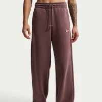 Nike Sportswear Phoenix Fleece женская С высокой Талией Wide-Leg Pants цвет фиолетовый