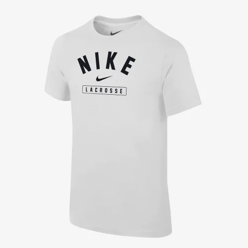 Nike Lacrosse Big детские (для мальчиков) футболка цвет белый