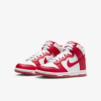 Nike Dunk High Big детские Кроссовки цвет белый