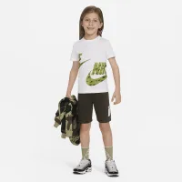 Nike Sportswear Club Little дитячі French Terry шорти комплект колір зелений