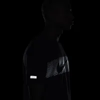 Nike Miler Flash чоловічі Dri-FIT UV Short-Sleeve Running Top блакитний
