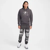Nike Sportswear Club мужские Fleece Pullover Толстовка с капюшоном цвет коричневый
