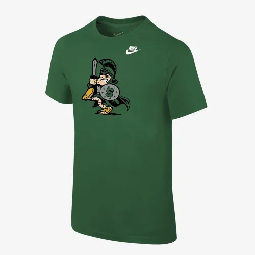 Michigan State Big детские (для мальчиков) Nike College футболка цвет зеленый