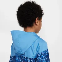 Nike Little дитячі Printed Windrunner Куртка блакитний