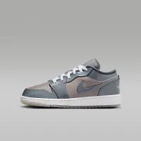 Nike Air Jordan 1 Low SE Big детские Кроссовки цвет серый