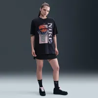 Nike женская баскетбольные футболка цвет черный