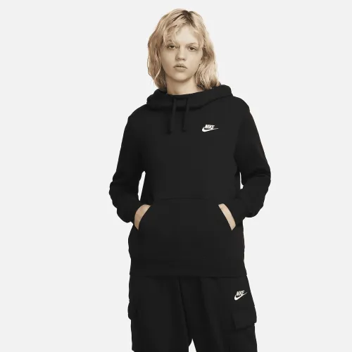 Nike Sportswear Club Fleece жіноча Funnel-Neck Толстовка з капюшоном колір чорний