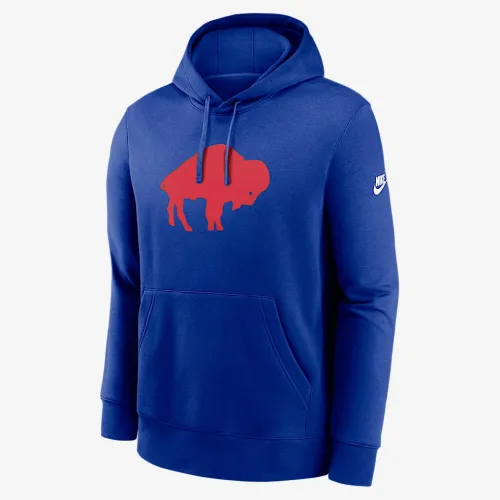 Buffalo Bills Rewind Club Logo Men’s Nike NFL Pullover Толстовка з капюшоном блакитний