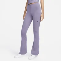 Nike Sportswear Chill Knit женская Tight Mini-Rib Flaцвет красный лосины цвет фиолетовый