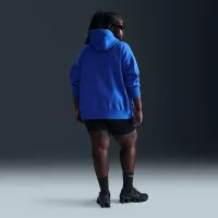 Nike Sportswear Phoenix Fleece женская оверсайз Pullover Толстовка с капюшоном (большие размеры) синий