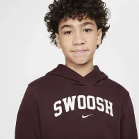 Nike Sportswear Club Fleece Big детские Толстовка с капюшоном цвет красный