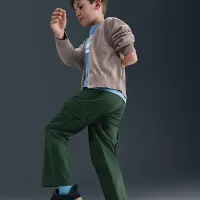 Nike SB Big Kid's Cargo Skate Pants цвет зеленый