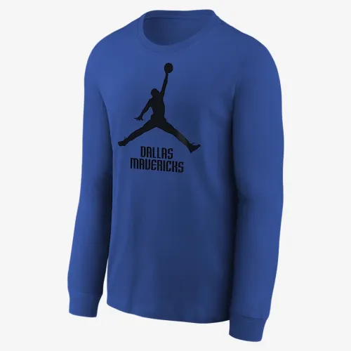 Nike Dallas Mavericks Essential Big дитячі Jordan NBA Long-Sleeve футболка колір чорний