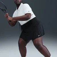 Nike Victory женская Dri-FIT Straight Tennis юбка (большие размеры) цвет черный