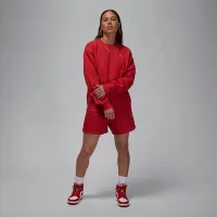 Nike Jordan Brooklyn Fleece женская Crew-Neck свитшот цвет красный
