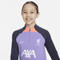 Liverpool FC Strike Third Big дитячі Nike Dri-FIT Soccer Knit Drill Top колір фіолетовий