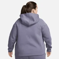 Nike Sportswear Tech Fleece Windrunner жіноча Full-Zip Толстовка з капюшоном (великі розміри) колір сірий