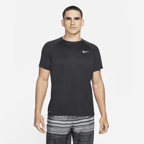 Nike Essential чоловічі Short-Sleeve Hydroguard Swim Shirt колір чорний