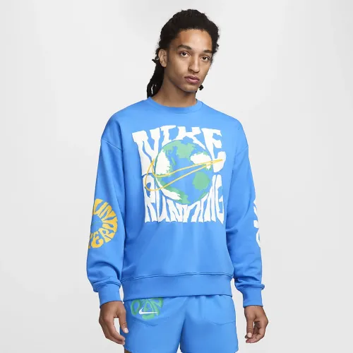 Nike Run Energy чоловічі Dri-FIT Fleece Running Crew блакитний