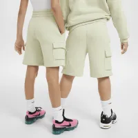 Nike Sportswear Club Fleece Big дитячі Cargo шорти колір зелений